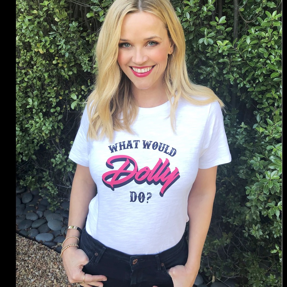 DRAPER JAMES “What Would Dolly Do” Tee in White XS